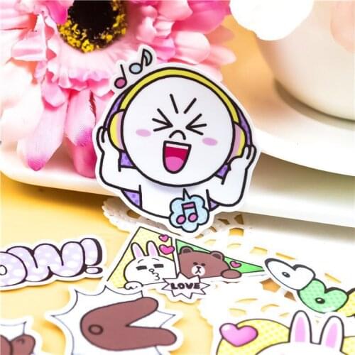 36pcs Creative cute Self-made star color stickers scrapbooking stickers /decorative sticker /DIY craft photo albums/children