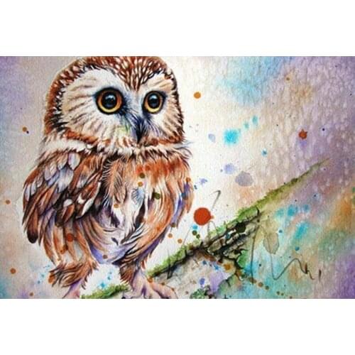 5D Diamond Mosaic Owl Needlework DIY Full Sets Diamond Embroidery Animal Picture Of Rhinestones Home Decor