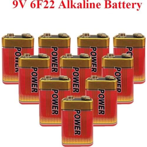AJQQ 1604D 6f22 Battery 9v Zinc Carbon Use for Multimeter Microphone Toy Remote Control