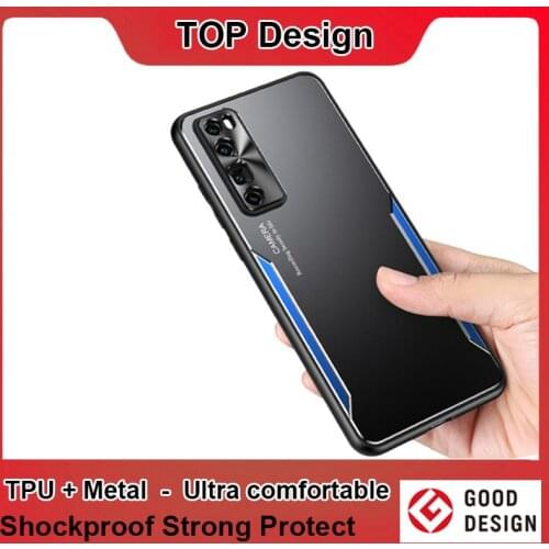 For Huawei P40 P 40 pro Plus Case Armor PC Cover Metal Phone Case For P30 P20 PRO Mate 9 10 20 30 Cover Shockproof TPU Bumper