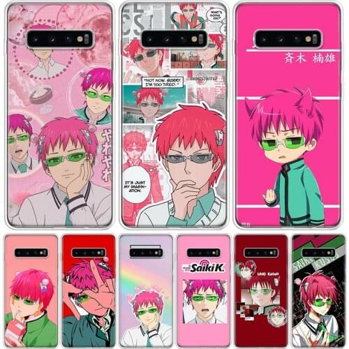 The Disastrous Life of Saiki K Kusuo Phone Case For Samsung Galaxy S10 S21 S20 FE Ultra Note 10 9 8 S9 S8 S7 Plus Lite Pro + J4