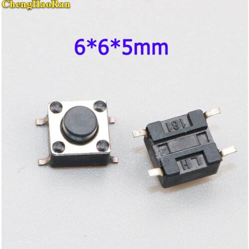 ChengHaoRan 10pcs 6*6*5mm micro switch 6X6X5mm Tactile Tact Push Button Micro Switch Momentary Push Button