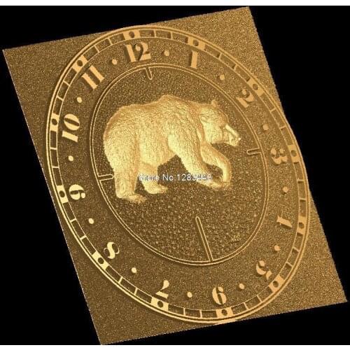 CNC 3d Relief Model STL for CNC machine wall clock bear