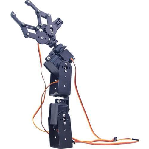 DIY 4-Axis Control Palletizing Robot Arm Model With Servos And Servo Arm Plate For Arduino UNO MEGA2560 Smart Robot Car