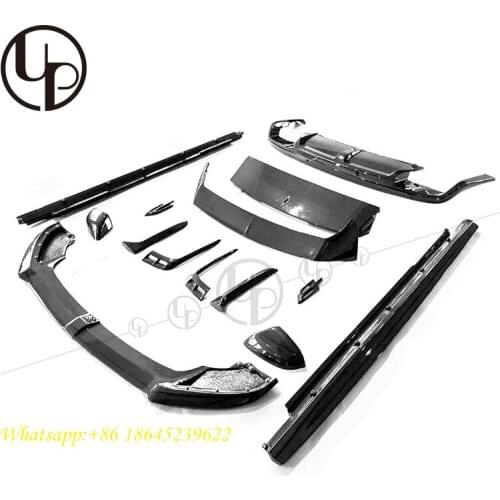 HhhW12 carbon fiber front lip diffus