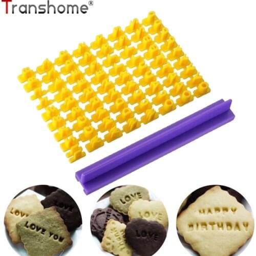 Transhome Cookie Tools Alphabet Letter Number Cookie Cutters Press Embosser Biscuit Mold Cake Baking Tools For Cakes 2019