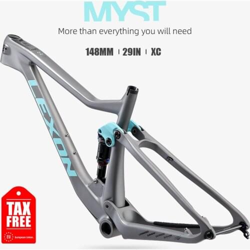 LEXON T1000 Carbon Frame MTB Frame bicicletas Mountain Bike Full Suspension 29 Boost frame Max Load 250kg XC Frame Bicycle Frame