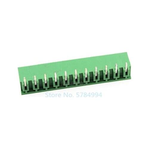 Free shipping 100PCS 2EDG5.08MM terminal block 2EDGR-5.08-11P male and female plug-in connector / curved needle L type 11PIN