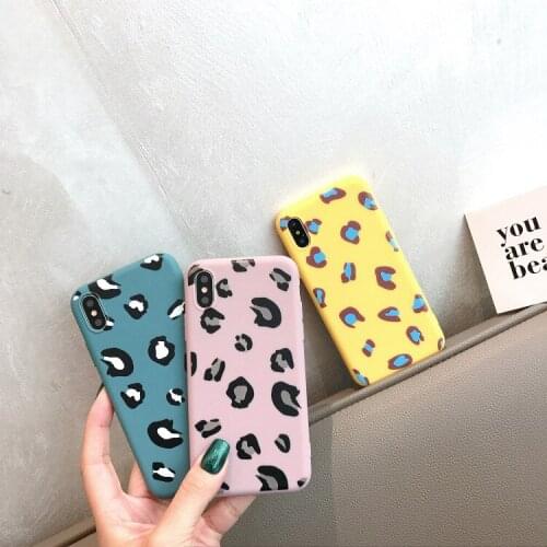Fashion Leopard Print Phone Case For iphone XS Max XR X Case For iphone 6 6s 7 8 plus Back Cover Luxury Soft Cases Colorful Capa