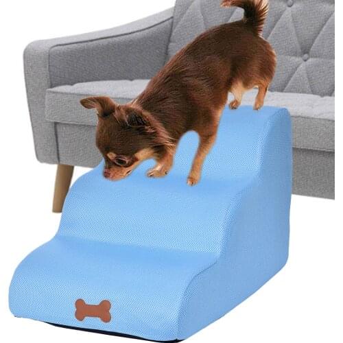 Soft Sponge Three-layer Mesh Cloth Stairs Dog Stairs High Breathable Cats And Dogs Play Pet Training Stairs Educational Pet Toys