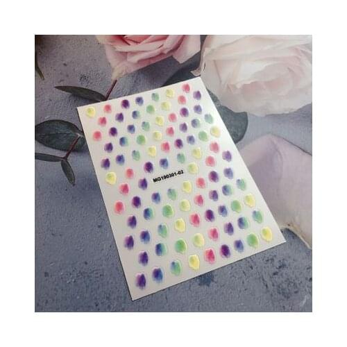 DIY New Fresh Beauty Care Nail Stickers Traceless Nail Art Water Mark Back Adhesive Nail Sticker Factry Sale Price Girl Gifts