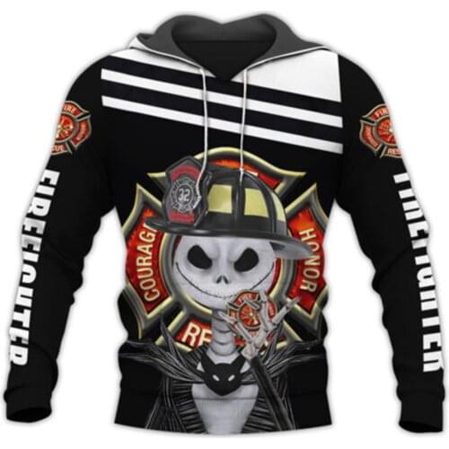Firefighter 3D All Over Printed Hoodie Men/Women Harajuku Fashion Hooded Sweatshirt Autumn Unisex hoodies Drop ship H-0956