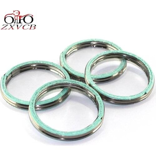 4 PCS FOR YAMAHA YFM200DX Moto-4 YFM 200 225 YFM225S/T/U Moto-4 1986-1988 YTM225 YTM225S/T/U Tri-Moto Exhaust Pipe Gasket Seal