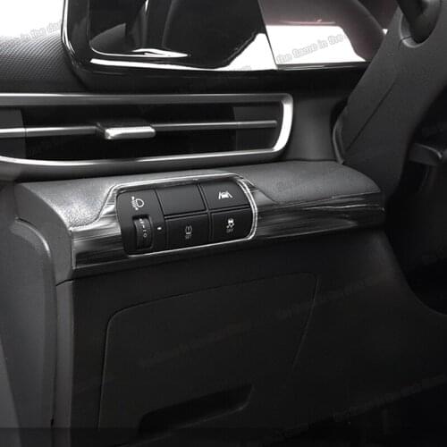 Lsrtw2017 Car Dashboard Head Light Control Frame Panel Cover for Hyundai Elantra 2021 2022 Accessories Auto Styling Parts