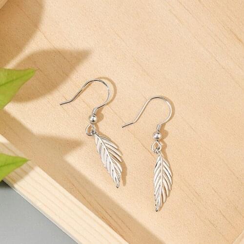 Drop Earrings Leaf Pendant For Women Hooks Korean Fashion Temperament Simple Punk New Trend Hot Student Party Jewelry BOYULIGE