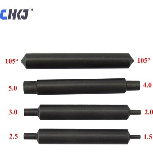 CHKJ Vertical Key Cutting Machine Guide Pins Locksmith Supplies 1.5mm-2.5mm 2.0mm-3.0mm 4.0mm-5.0mm 105degree Two Side Drill Bit