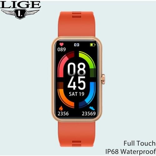 LIGE New Sports Fitness Tracker Smart Watch Men IP68 Waterproof Bracelet Heart Rate Monitor Smartwatch Women For Android Huawei