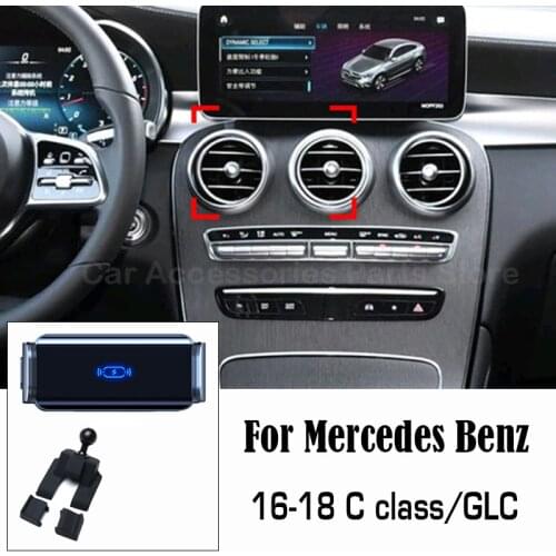 Special Car Phone Holder For Mercedes Benz C Class 2016-2018 W205 GLC C180 C260 C200 in Car Magnetic Cell Mobile Phone Mount