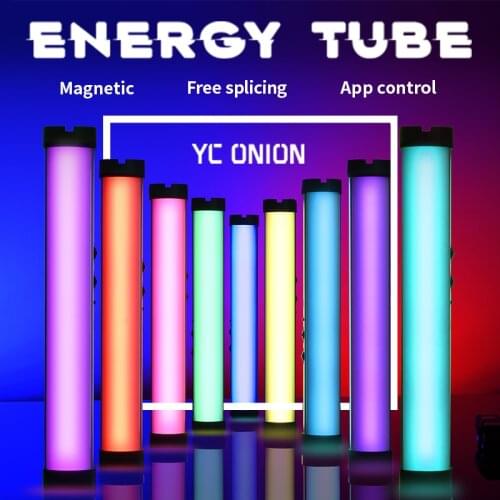 YC Onion Energy Tube Handheld Photography LED Light App Control Tube Lamp Photo Studio Adjustable Color Temperature 3200K-6200K
