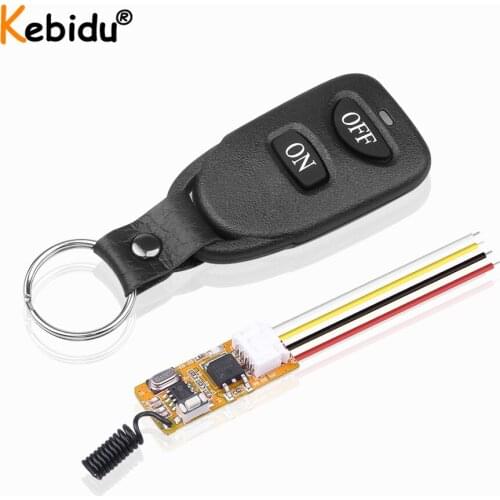 433 Mhz Universal Wireless Remote Control Switch DC 12V 1CH Relay Receiver Module and RF Transmitter Electronic Lock Control Diy