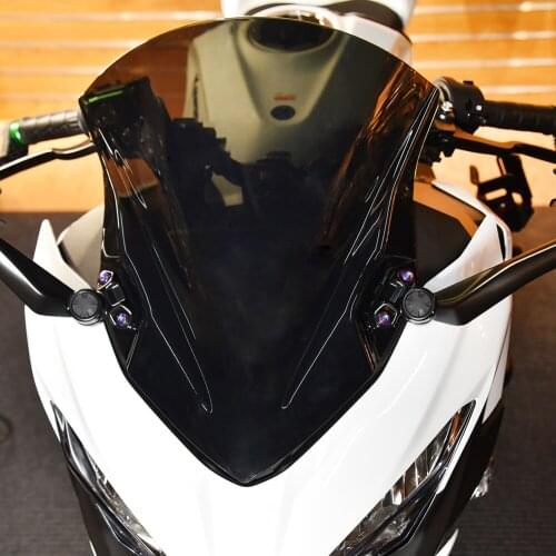 For Kawasaki Ninja 400 Ninja400 EX400 Ninja 250 2018 2019 2020 Motorcycle Windscreen Windshield Wind Deflector Flyscreen Visor