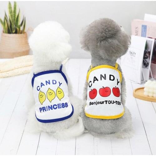 High Quality Pet Camisole Fashion Printing Sleeveless Polyester Breathable Two-legged Puppy Vest T-Shirt одежда для собак