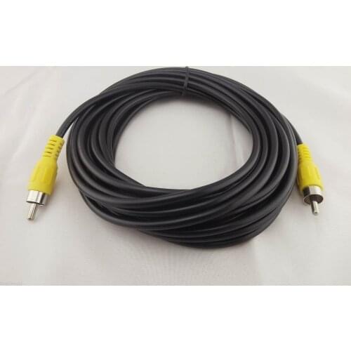 1pcs 5M Single 1-RCA Phono Male to RCA Male Composite Audio Video Adapter Cable 15Ft