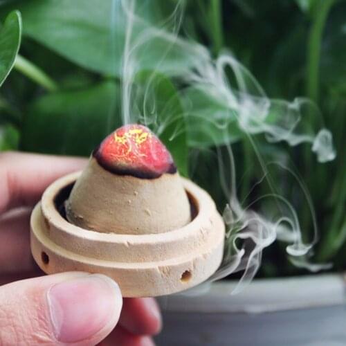 20pcs cone shape moxa rod Ginger moxibustion massage use acupuncture massage Ai Tuo with holder