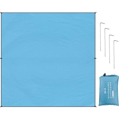 3x3m Camping Mat Equipment for Waterproof Anti Sand Beach Mat Travel Picnic Blanket Folding Mattress Portable Outdoor Supplies