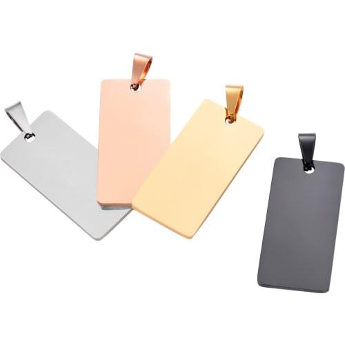 5Pcs Unisex High Quality Fashion Military Army Charm Dog Tags Stainless Steel Pendant Necklace Jewelry Wholesale Dropship