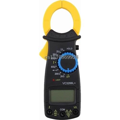 Digital Clamp Multimeter AC DC Volt Voltage Amp Ohm Electronic Tester Meter