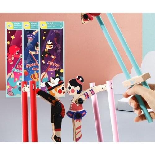 Wooden acrobatics monkey gymnastics wooden pressure reduction pull string figure creative Christmas children toys birthday gifts
