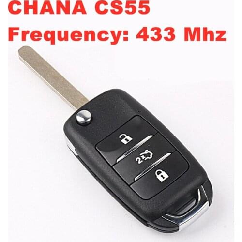 For CHANA CS55 folding remote key 433Mhz without transponder chip