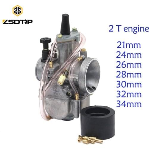 ZSDTRP 2 T engine 21 24 26 28 30 32 34mm PWK Carburetor carburator Carb with power jet racing motor Scooters modify parts