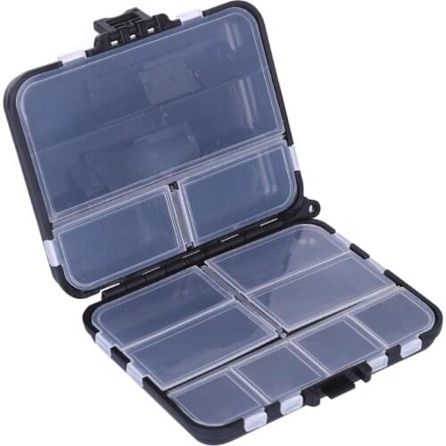 HIPSTEEN 2 Layer Multifunctional Detachable Fishing Lure Bait Hooks Tackle Accessory Storage Box Case with Compartment Organizer