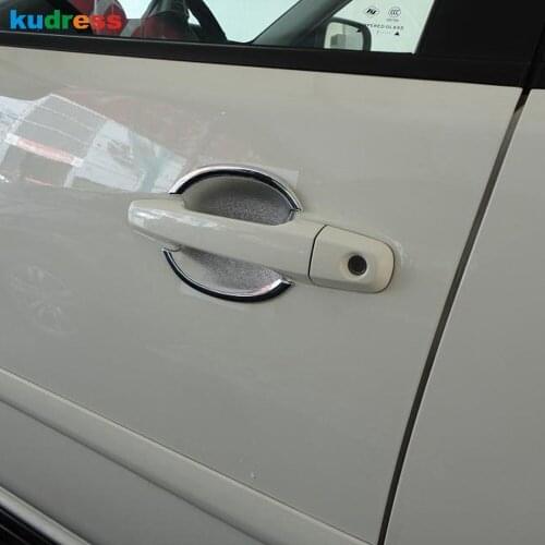 For Mitsubishi Pajero Sport 2011-2014 chrome body door cavity door handle bowl cup insert cover Trim Door Handle Accessories