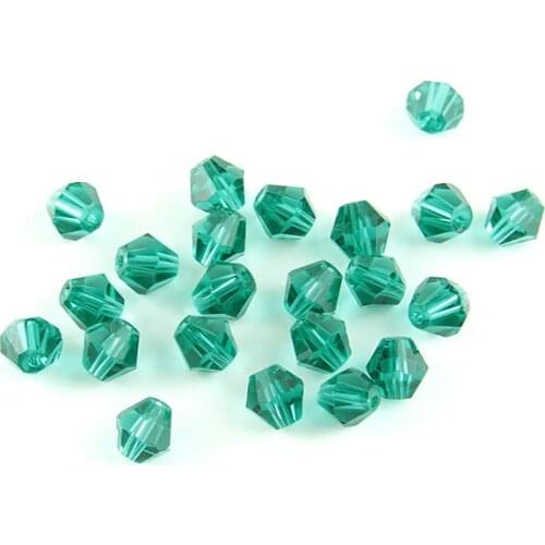 Crystal Bicone Beads 6mm 1440pcs Zircon Green/Peridot Faceted Spacer Loose Glass Beads for Women Diy Decoration