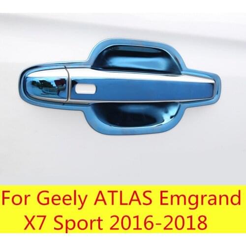 Car shape outside door handle cover door bowl frame trim accessories door bowl For Geely ATLAS Emgrand X7 Sport 2016-2018