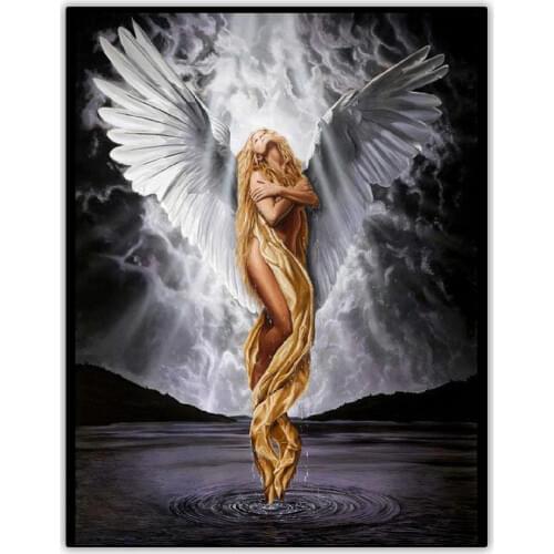 Angel of Eternal Love 5d DIY Diamond Painting Set Angel Girl Picture Full Drill Square Diamond Paint Embroidery Cross Stitch Kit