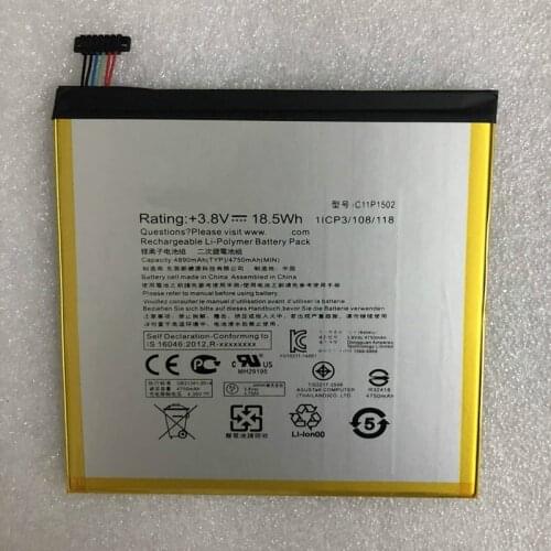 New C11P1502 Original Battery For Asus ZenPad10 Z300C Z300M Z300CG Z300CL P023 P01T 10.1 Genuine Tablet Battery 3.8V 18.5wh