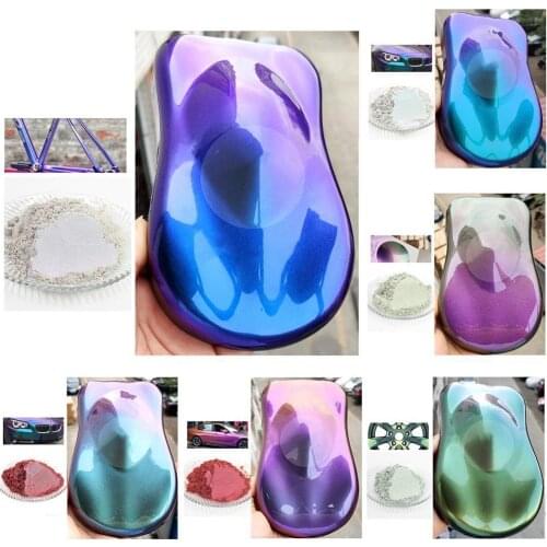 Chameleon Pigment Acrylic Paint Powder Coating 10g Pearlescent Powder For Car Painting Nail Decoration Automotive Crafts Art