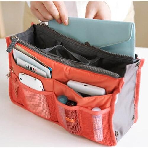 Portable Make Up Organizer Bag Women Men Casual Travel Bag Multi Functional Cosmetic Bags Storage Bag In Bag Makeup Handbag