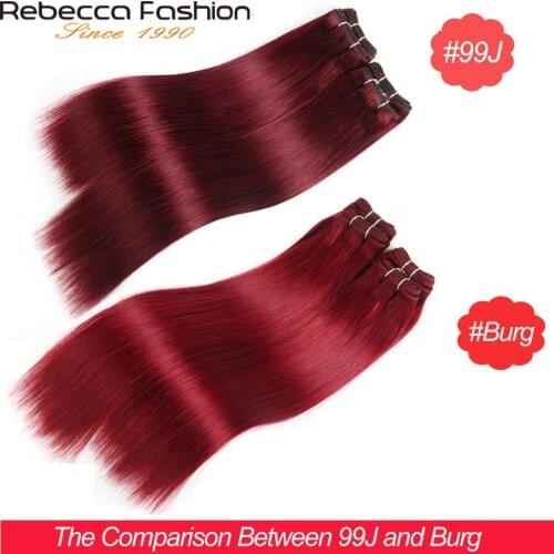 Yaki Straight Human Hair Bundles Burg 99J Human Hair 4 Bundles Deal 190 /Packet 100% Natural Hair Extension Malaysian Hair Weave