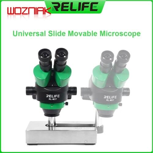 RELIFE Mobile Phone Maintenance Vientiane slide movement Binocular Tricular Microscope 7-45 Zoom Maintenance Mainboard Magnifier