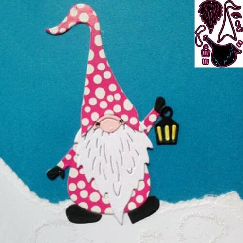 Christmas New data of Santa Claus Metal cutting Mould embossing scrapbook template process cutting dice for diy handmade cards