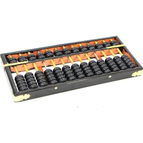 13 Column Wooden Antique Abacus Chinese Medium Abacus Children Soroban Abacus Student Computing Equipment Kids Math Tools Toys