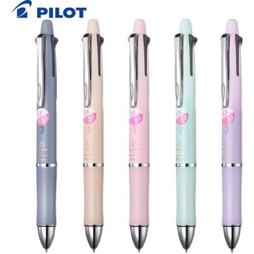 1Pcs New Japanese PILOT 4+1 Macaron Color Multifunctional Ballpoint Pen Writing Smoothly for Students 0.3mm