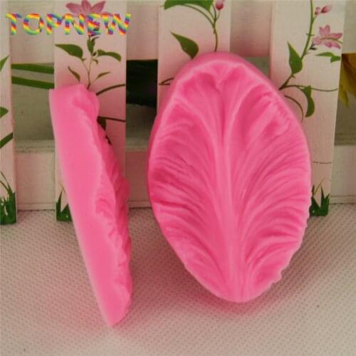 DIY Fondant Silicone Mold Trumpet Iris Fondant Cake Mold Silicone Mold Leaves press mold Chocolate Cake decorations Tools C3241