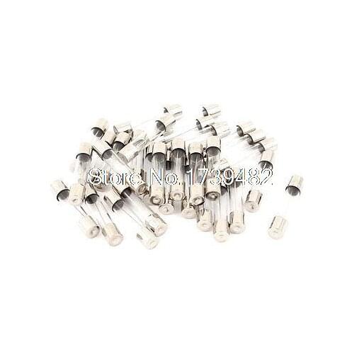 250V 25A Fast Quick Blow Glass Tube Fuses 6mm x 30mm 30 Pcs