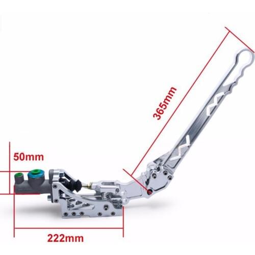 Universal adjustable Jdm hydraulic Drift vertical handbrake Drifting E-brake hand brake Silver